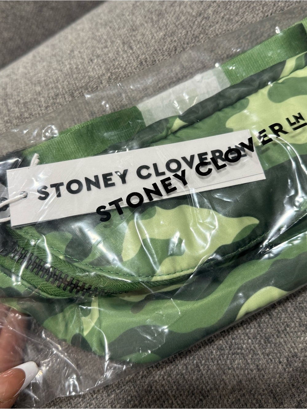 NWTStoney Clover Lane Green Camouflage Fanny Pack